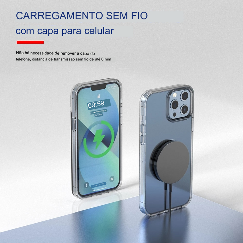 Carregador Magnético Sem Fio 30W + Suporte de Carregamento Rápido para iPhone & AirPods