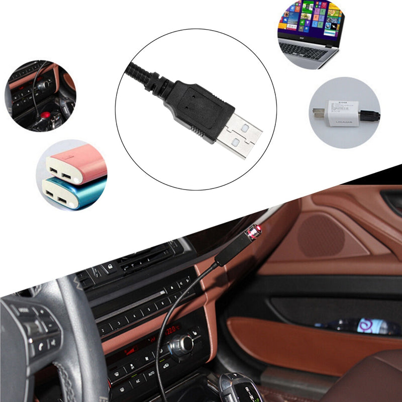 Lâmpada Decorativa de Carro USB com Projetor de Luz Estrelada