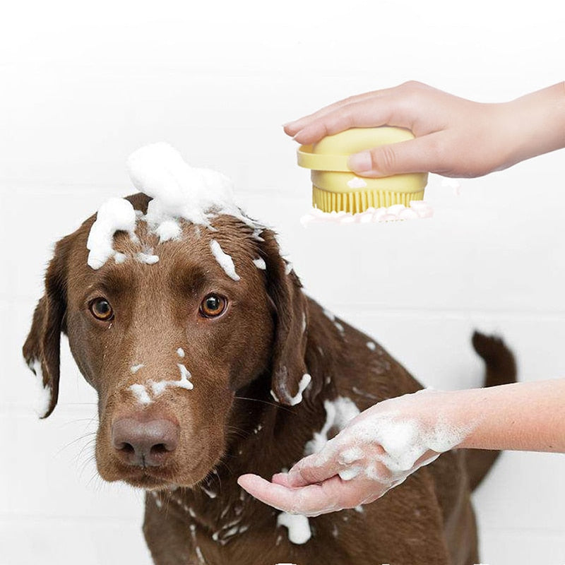 Luvas de massagem para banho de gatos e cachorros