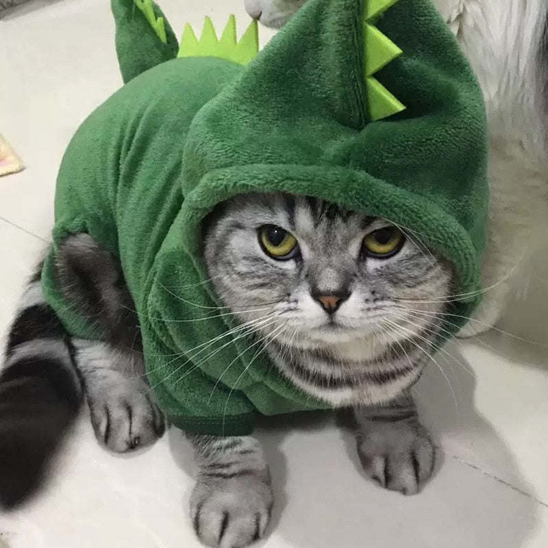 Roupa de Cão em Fleece Quente com Capuz, Macacão de Animais de Estimação para Cães Pequenos, Gatos e Filhotes