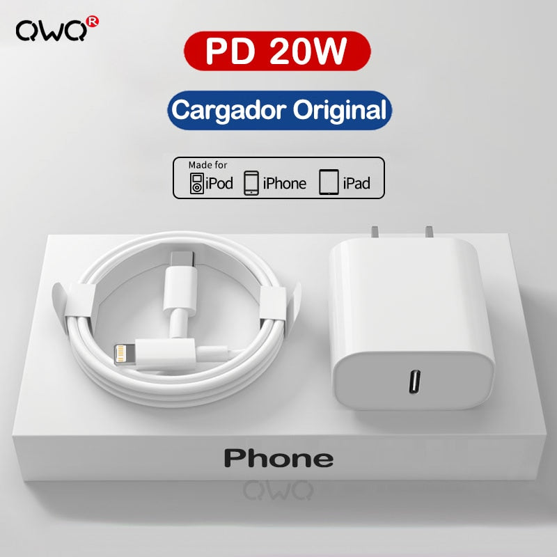 Carregador USB-C Original Apple para iPhone e iPad - Carregamento Rápido PD